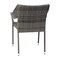 Flash Furniture Gray PE Rattan Wicker Patio Dining Chair TT-TT02-GY-GG - alternate 3